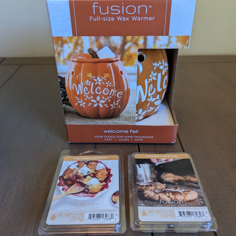 Fall themed wax warmer and wax melts